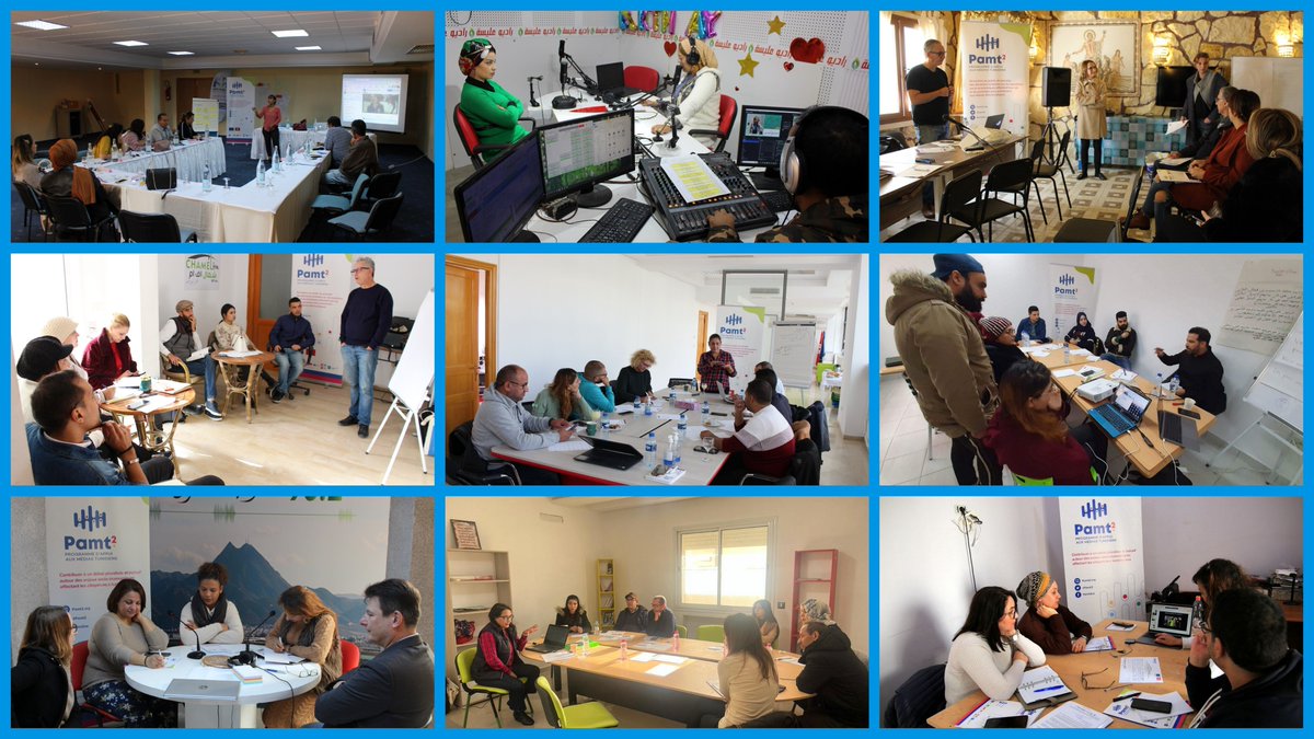 pamt2ue's tweet photo. #Journée_mondiale_de_la_Radio 🎧🎤📻🎙
Depuis son lancement le #PAMT2 accompagne les radios associatives qui bénéficient d’appui en expertise sur le plan de management et de journalisme.📻 11 radios suivent le programme d’accompagnement #pamt2ue #EUinTunisia https://t.co/GEsSwlAqdG