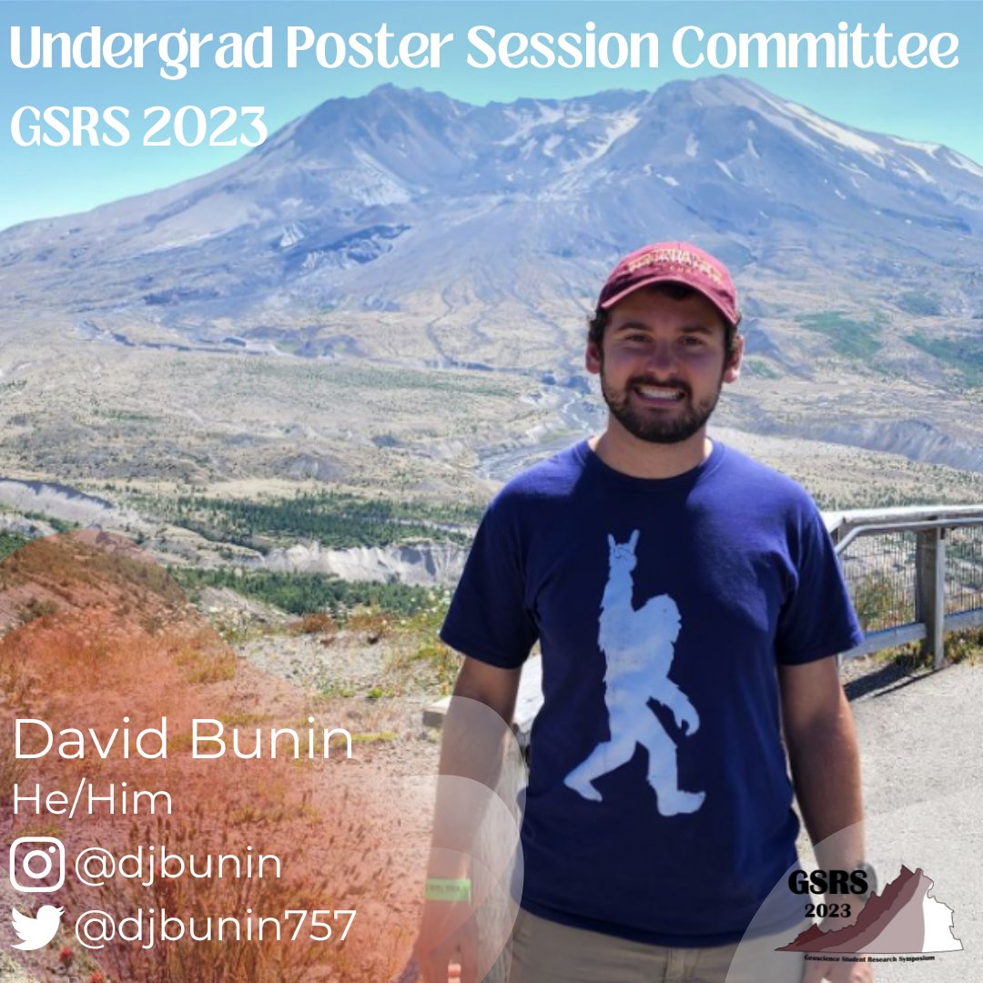 GSRS_VTGeos's tweet image. Five days left until GSRS 2023! Today, let’s meet our Undergraduate Poster Session Committee, chaired by @ErkasaurusR (3rd year Ph.D. candidate).

Our other committee member is @djbunin757 (2nd year graduate student)