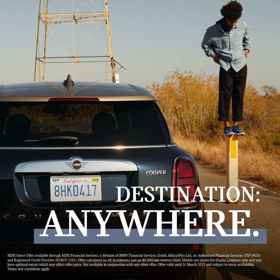 MINI_Menlyn's tweet photo. Seize every moment and behold every adventure in the bold, spacious and rugged MINI Countryman, from R8 199 p/m with MINI Select, providing flexible financing and a Guaranteed Future Value. Ts &amp; Cs apply. Contact us at 012 426 2700 for more info. #MINI #MINICooper #MINICountryman https://t.co/L5WaRSoemI