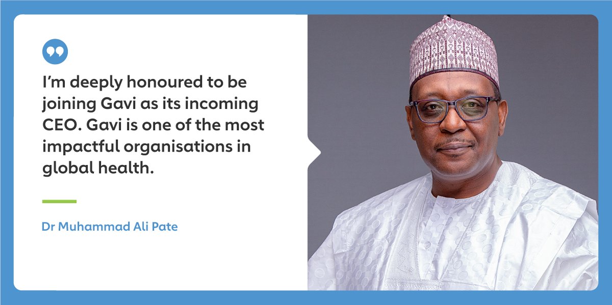 We very much looking forward to welcoming Dr Pate as we “continue to help countries scale up critical routine immunisation programmes, reach #zerodosechildren, expand access to new vaccines, transform primary health care systems, and fight outbreaks.'