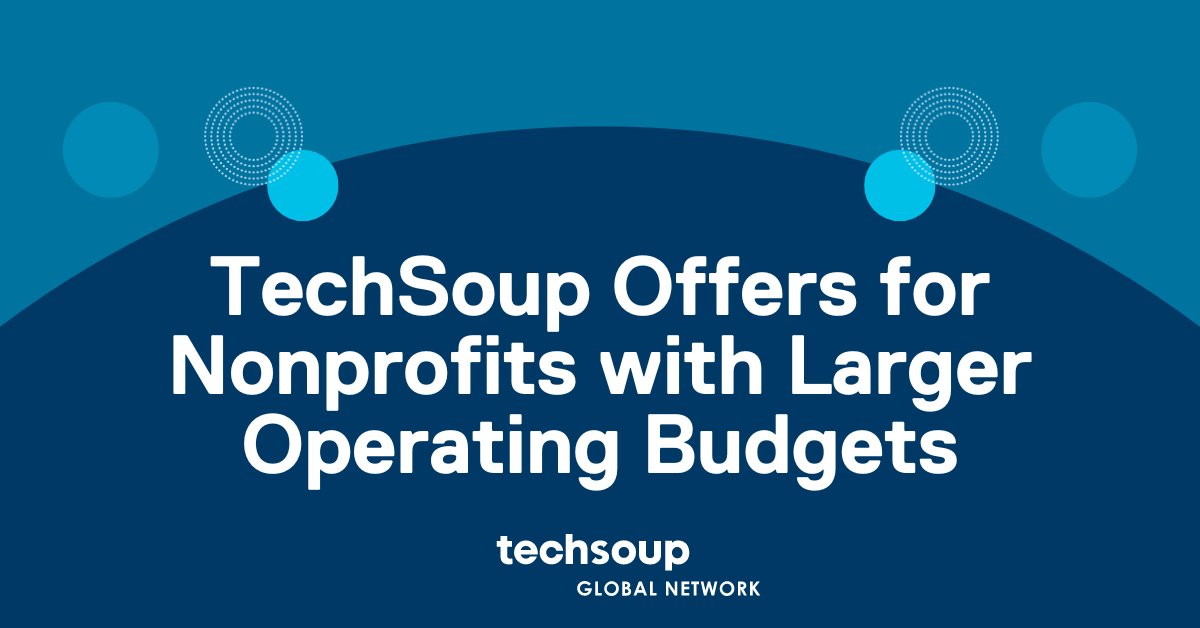 Even with a larger budget, all #nonprofits need access to affordable technology solutions to meet their mission's needs. 

Discover some of the best resources available for organizations with budgets over $10M USD, via the #TechSoupBlog: spr.ly/60143lVEm

#NPTech