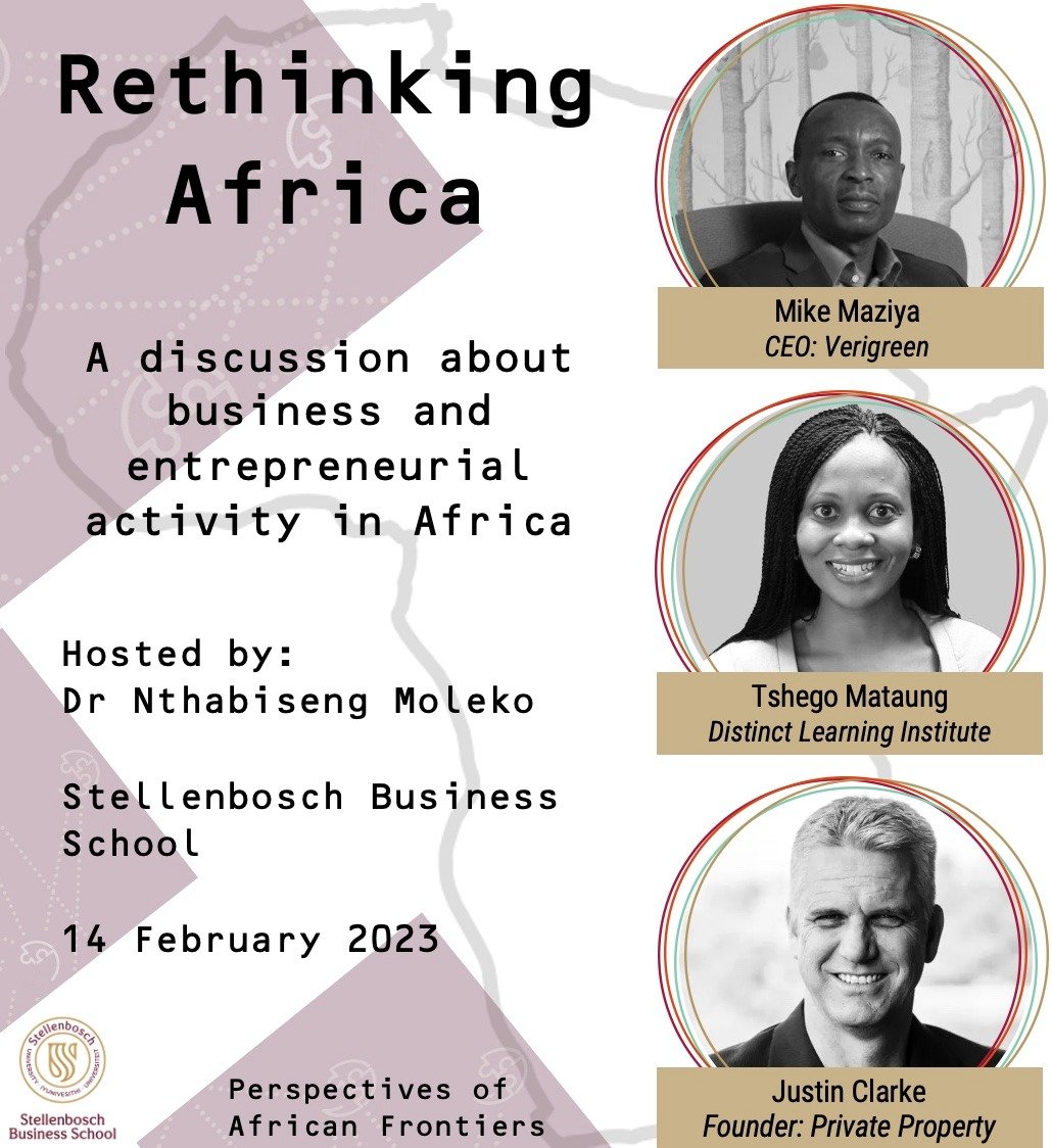 mienie84's tweet photo. The 2022 MBA Blended cohort is excited to hear fresh perspectives on business & entrepreneurship on the African continent during the panel discussion hosted by @DrNthabisengMoleko at the Stellenbosch Business School on 14 Feb 23.
#mbapaf #africarising #stellenboschbusinessschool https://t.co/lvuWIB2Koo
