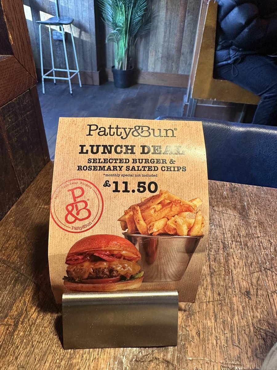 dr3wid's tweet photo. @pattyandbunjoe 
Super misleading lunch deal excluding the very burger that’s on the promotional material! Told I can only have chicken burger or vegan burger https://t.co/USzrprC8W8