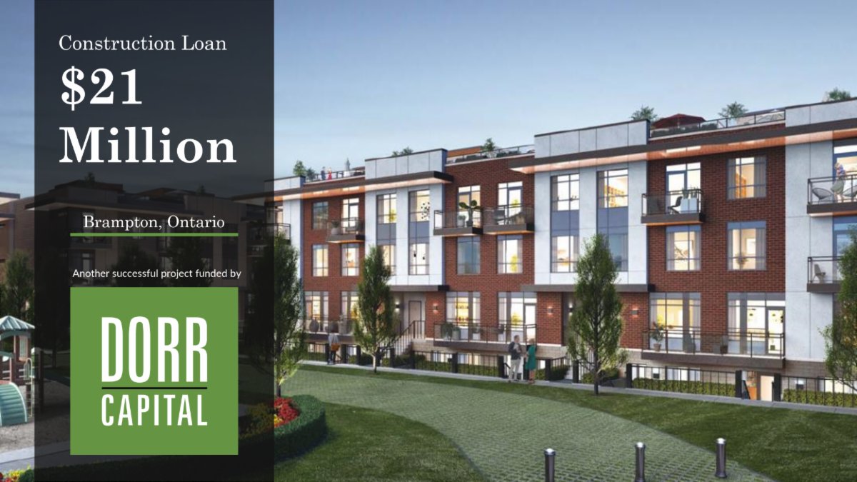 Deal closed! We keep contributing with Brampton's growth. We provided a $21,000,000 CAD construction loan in Brampton, ON. 

#dorrcapital #alwayslearning #commerciallending #commercialmortgage #commercialinvestment #landandconstructionloan #construction #dealclosed