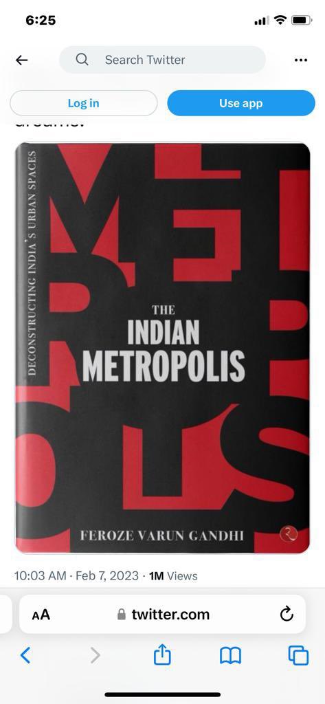 DrRahulSwami's tweet photo. The Indian Metropolis authored by @varungandhi80 ji is making the headlines with taking such a serious issue of prime relevance #varungandhinewbook #VarunGandhiBestSeller https://t.co/uUFo9HCanT