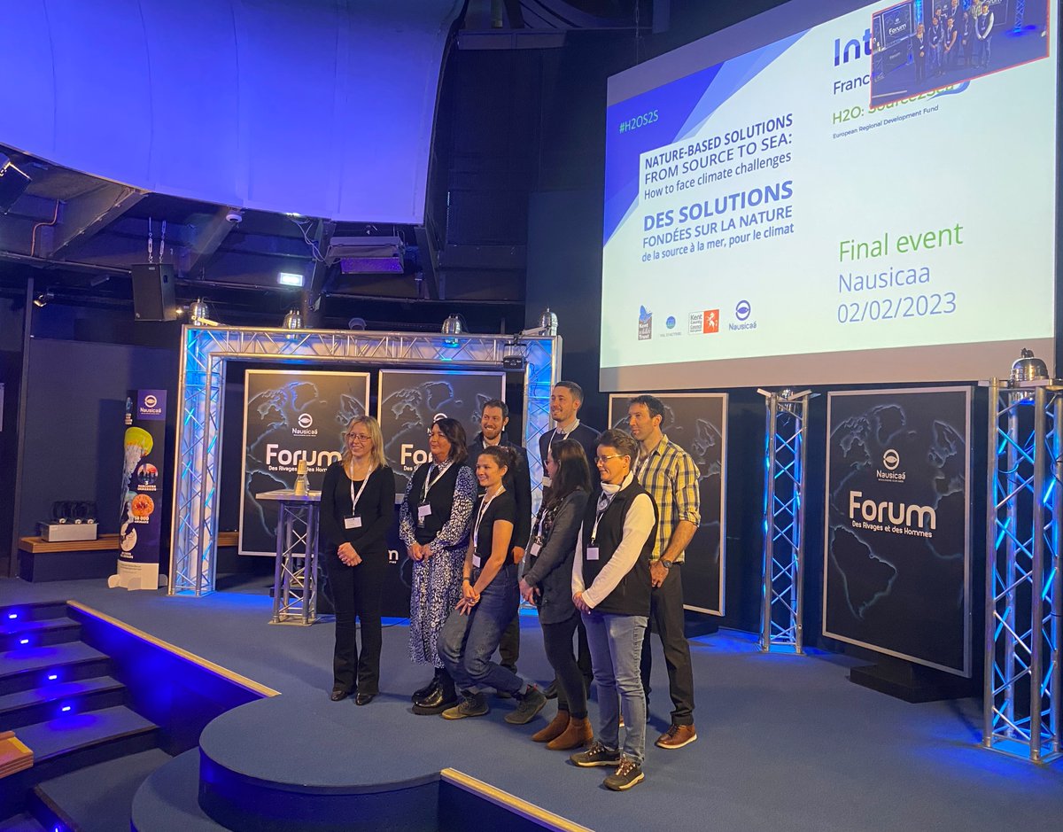 H2OSource2sea's tweet photo. Retour en images sur l'événement final du projet @H2OSource2sea "Des Solutions fondées sur la nature de la source à la mer pour le #climat!". 
Présentation des outils créés et les solutions fondées sur la Nature mises en place. Une belle occasion de célébrer les #zoneshumides! https://t.co/MzAvF1uEBN