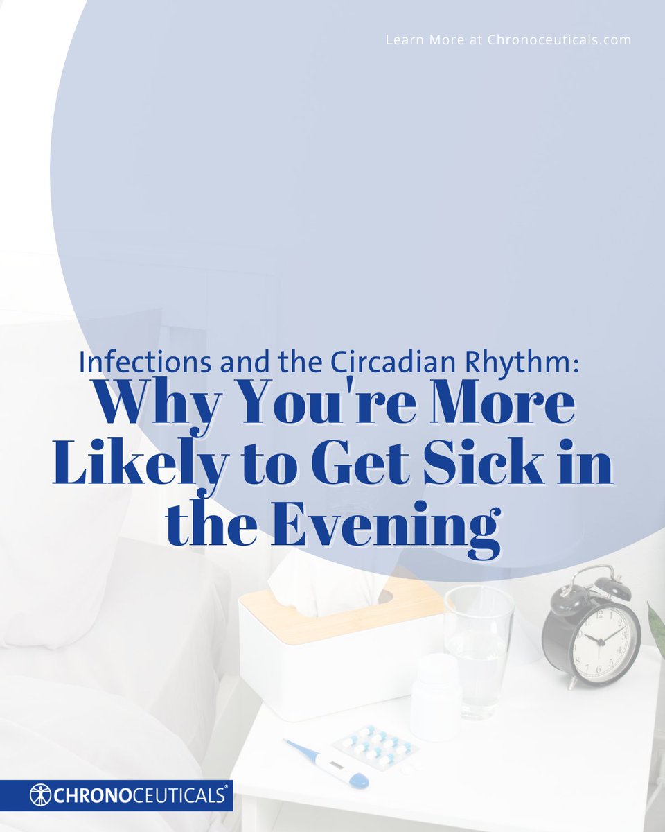 We are exposed to germs throughout the day, thus our immune system is constantly on guard. Research suggests there is a connection between #infections and the #circadianrhythm, thus our #immunesystem may be more and less effective at certain times.

chronoceuticals.com/infections-and…