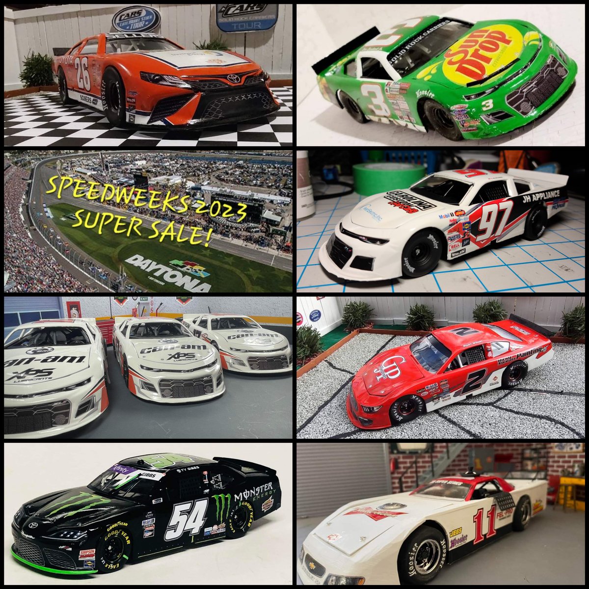 etsy.com/shop/JaysStock…

Speedweeks 2023 is here, and to celebrate getting through a long winter without racing, we're running a super sale! Now through the 20th, take 23% off your entire order with coupon code "SPEEDWEEKS" at checkout in our Etsy store!