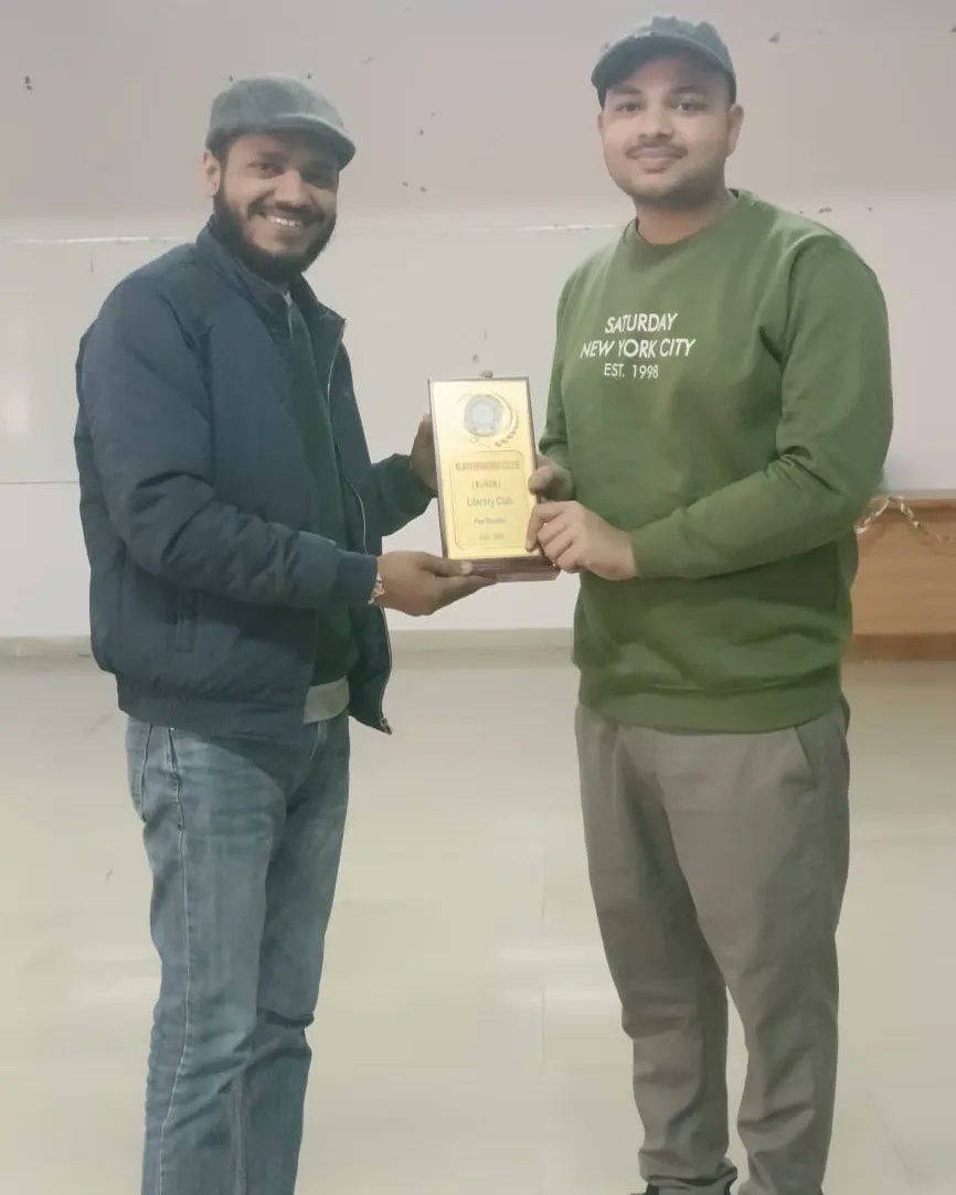 recb_up's tweet photo. The Literary Club organised English Debate Competition. The winners are Rishabh Jaiswal (EE, 3rd year), Rishabh Kumar (IT, 2nd year),Satyaprakash Pandey (EE, 1st year) and  Aditya Kumar (EE, 1st year). The judges of the event are Mr. Pushp Maheshwari Sir and Mr. Sunil Maurya Sir. https://t.co/LjjRXyZVRX