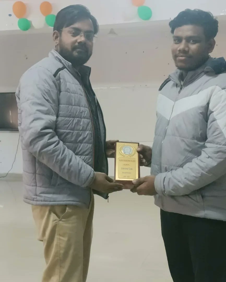 recb_up's tweet photo. The Literary Club organised English Debate Competition. The winners are Rishabh Jaiswal (EE, 3rd year), Rishabh Kumar (IT, 2nd year),Satyaprakash Pandey (EE, 1st year) and  Aditya Kumar (EE, 1st year). The judges of the event are Mr. Pushp Maheshwari Sir and Mr. Sunil Maurya Sir. https://t.co/LjjRXyZVRX