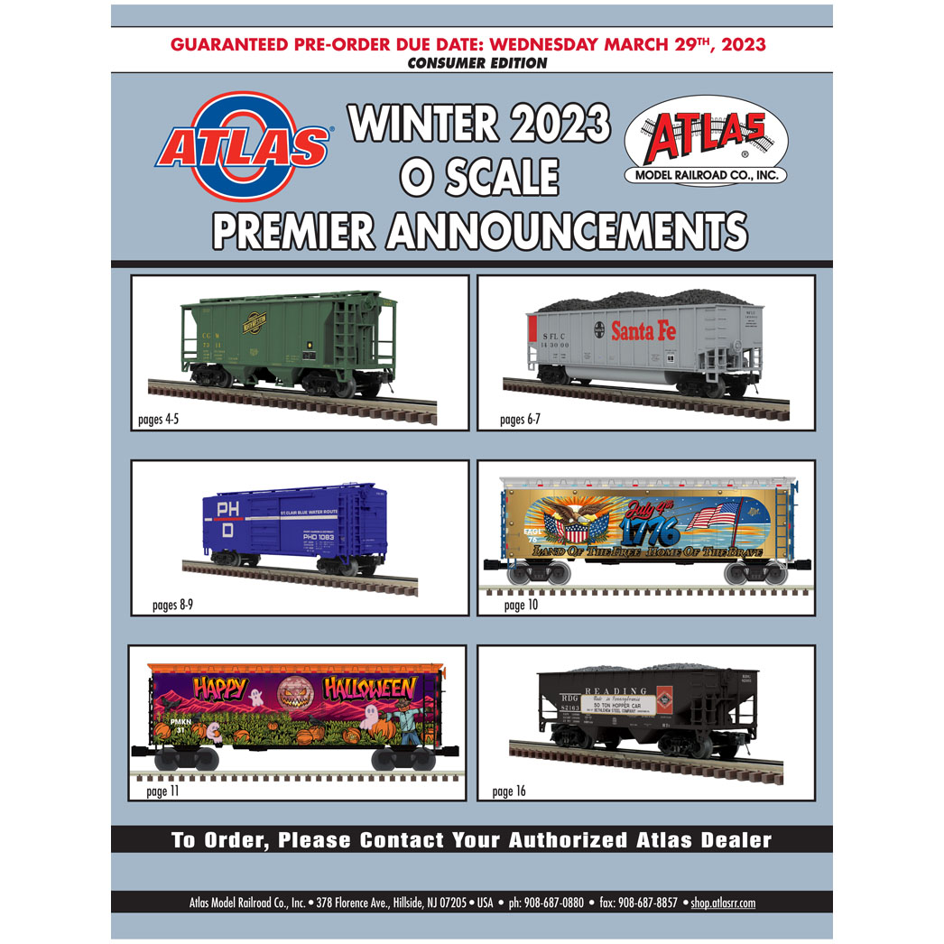 Atlas Model Railroad Company, Inc on Twitter "Atlas O Winter 2023 O
