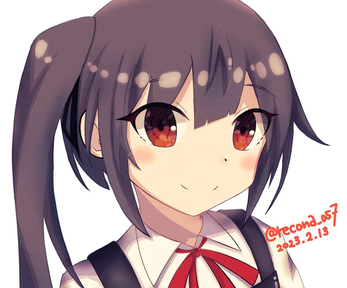 艦これより霞ちゃん。さいとうなおき先生の動画を履修しながらデジタル練習するマン。。。 