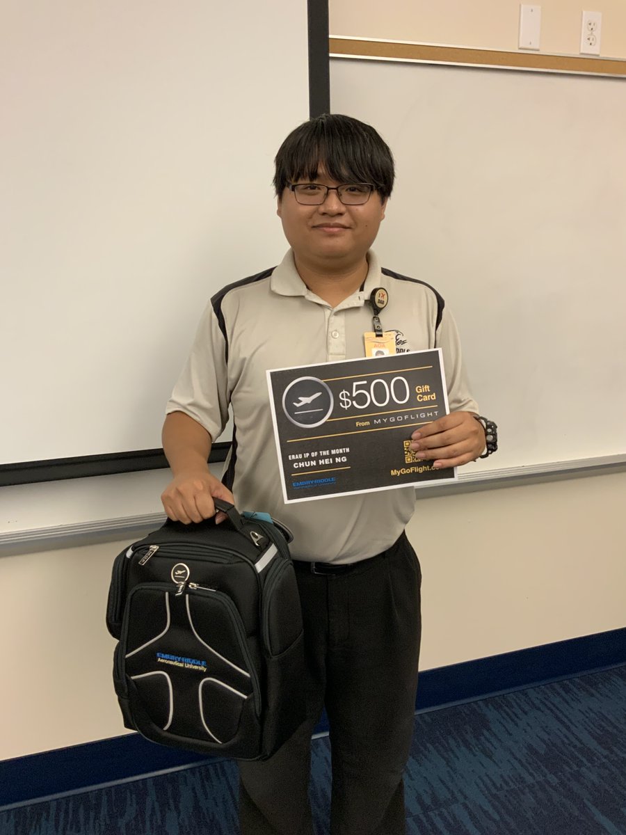 Congratulations to Pin-Chun Chi (November) and Chun Hei Ng (December) on being named the most recent @MyGoFlight Instructor Pilots of the Month! #GoERAU