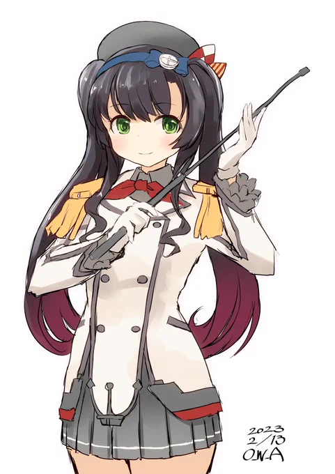 飴と鞭を使いこなす、おしゃまな松輪ちゃんせんせい#艦これ版深夜の真剣お絵描き60分一本勝負#艦これ版真剣お絵描き60分一本勝負_20230213 