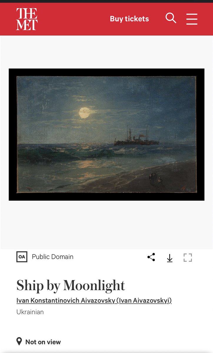 Outraged by <a href="/metmuseum/">The Metropolitan Museum of Art</a>'s decision to recognize Ivan Aivazovsky as Ukrainian instead of Armenian artist. This is a blatant act of #Armenophobia &amp; erases our rich cultural heritage. We demand immediate correction &amp; proper recognition of Aivazovsky as an Armenian artist. #culture