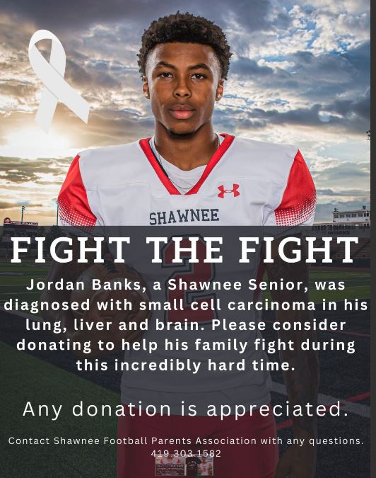 We can help support Shawnee Senior, Jordan Banks, and his family. Rivals Week competition is this week with help from Dash &amp; Joeys and Sara's Sweets. Your purchases this week will help. The boys basketball team will show their support at the game this Friday night @ Shawnee.