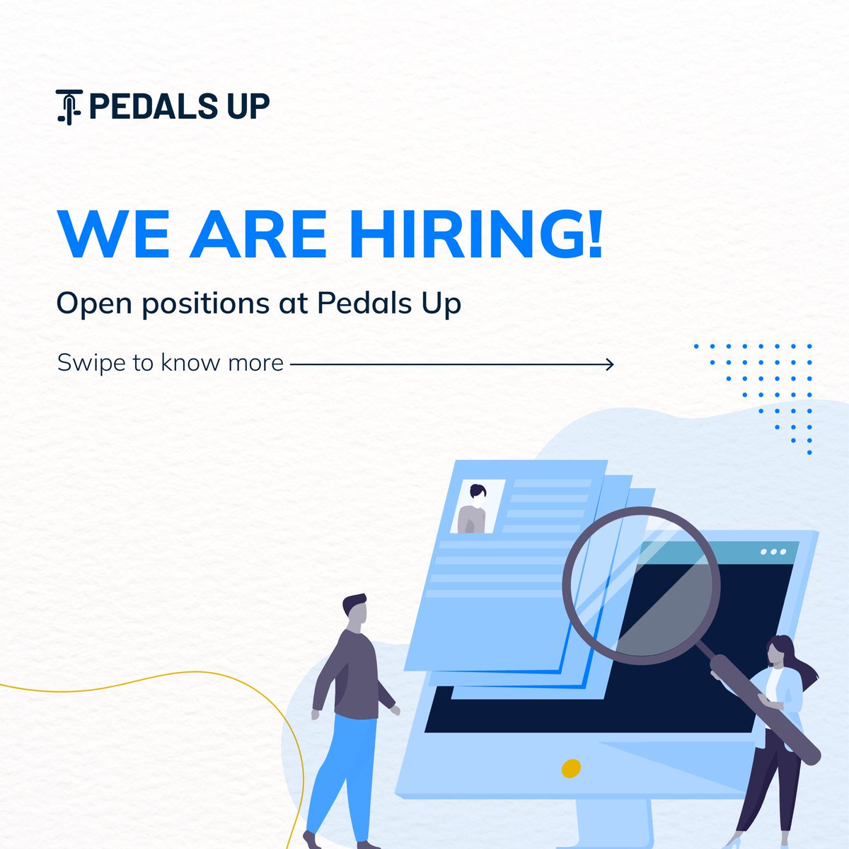 _pedalsup's tweet image. We’re #hiring 🥳
If you fit the role, let’s roll 🚴‍♂️

Apply now at pedalsup.com/career 🙌

Open positions ⬇️