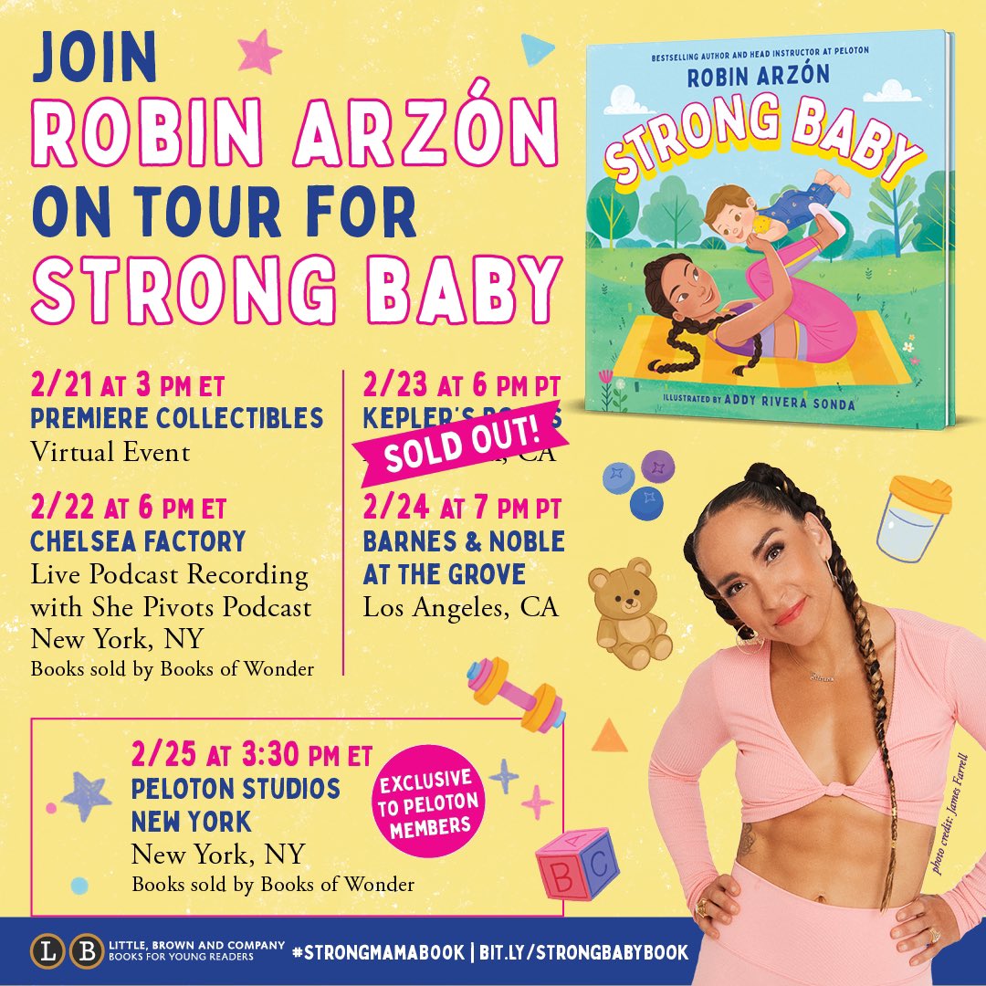 RobinNYC's tweet photo. My #StrongBaby event in SF @Keplers is sold out! Click the link to get tickets for my NYC and LA events ⬇️
https://t.co/geG0DL7nN9 https://t.co/j0WnRkEter