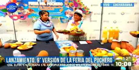AbyaYalaBolivia's tweet photo. #AbyaYalaTv 
En #Cochabmaba se lanza la 9na versión de la Feria del Puchero que se llevará adelante el 25 y 26 de febrero en #Ivirgarzama. https://t.co/o13lAAyrbQ