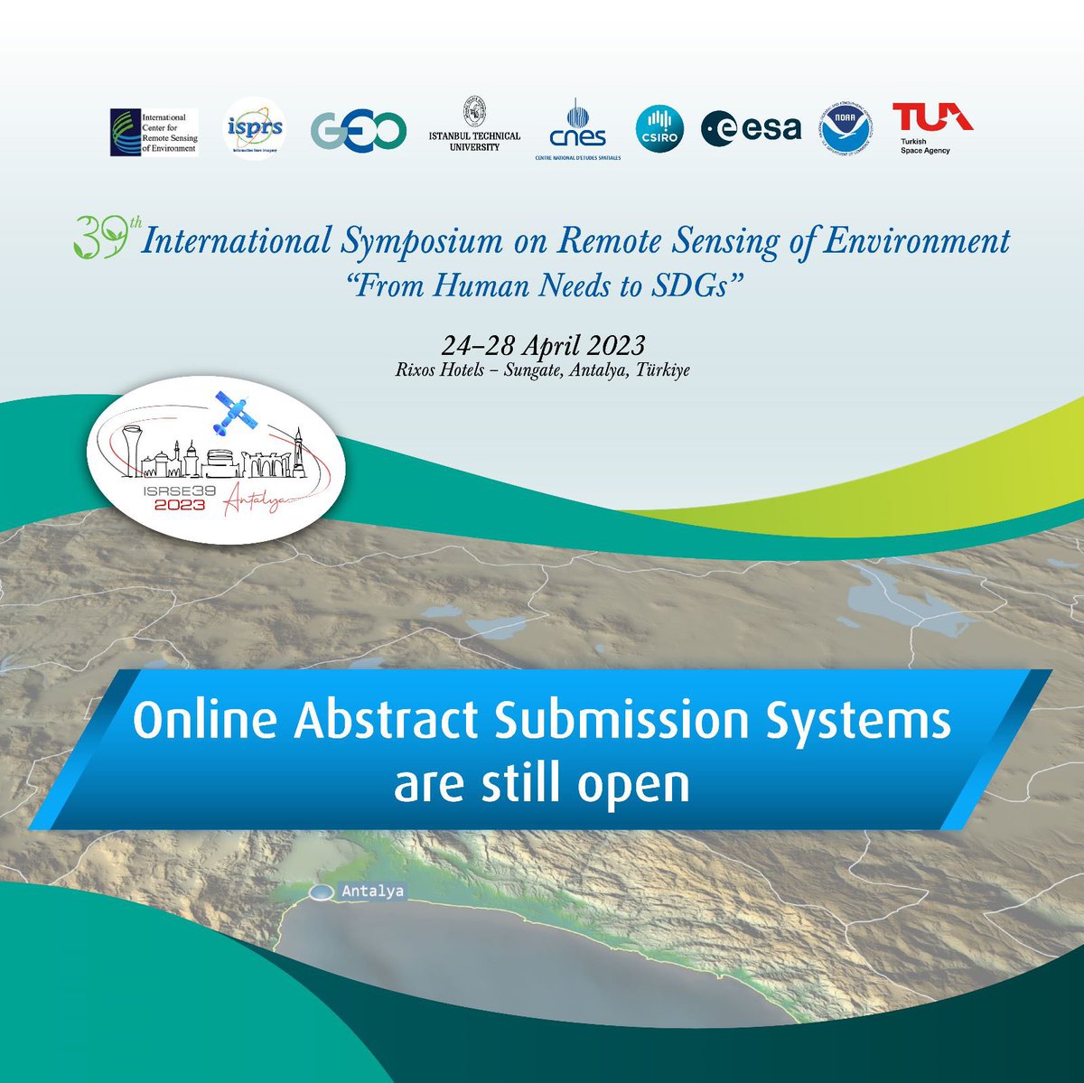 Online abstract submission systems are still open #39thinternationalsymposiumonremotesensingofenvironment #isrse39