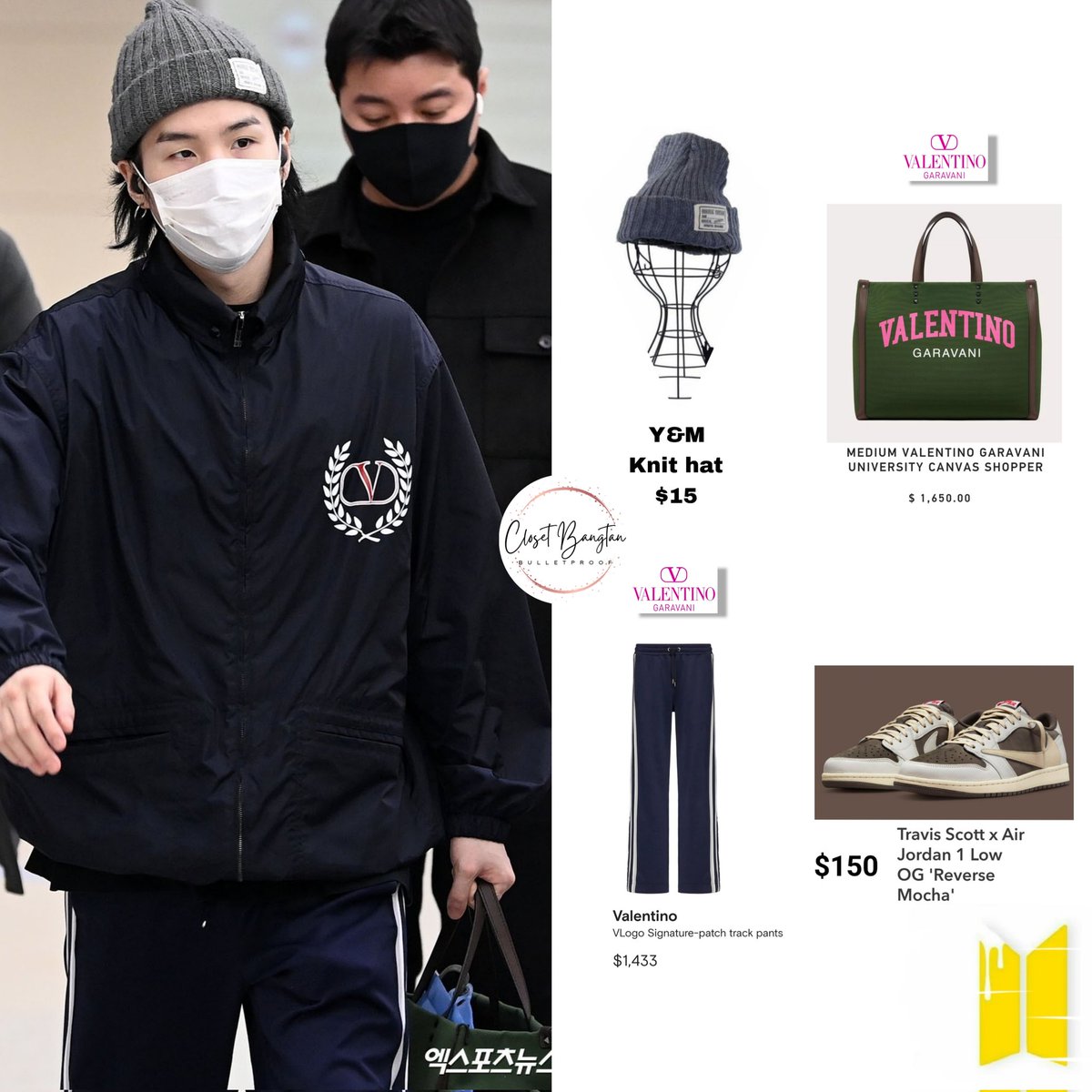 Style Of Bts ⁷ on Instagram: 220419 incheon airport • • • #btscloset1  #방탄소년단 #bts #btsstyle #styleofbts #bangtanstyle #rm #jin #suga #hobi #jimin  #v #jungkook #runbts #fashion #btscloset #kpopstyle