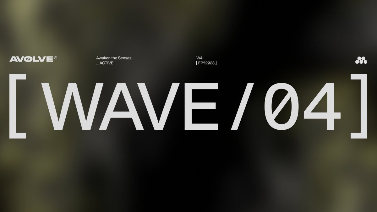 Frequencies in acceleration:
&gt; Ready to AVØLVE

⚫  PREMINT { W4 } : ... ACTIVE 
premint.xyz/av0lve-fp-w4/

[ FREQUENCY PASS ® 2023 ]
Every week new opportunities to grab the very first 🔑  
to enter the AVØLVE ecosystem!