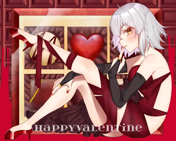 HappyValentine今年は新しく描けなかったから3年間のバレンタインイラストまとめ毎年邪ンヌ#FGO #HappyValentines 