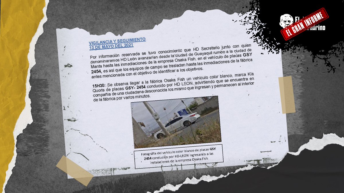 LaPosta_Ecu's tweet photo. #ElGranInforme | La policía investigadora, estaba echándole el ojo a un presunto narco llamado ‘HD León’.En el informe se destaca que él entraba a la fábrica Osaka Fish,que estaría relacionada a la mafia albanesa. Allí iba Rubén Chérres,el mimado de Danilo Carrera. https://t.co/xAWUXvkWc4