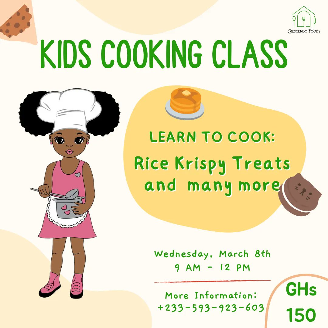 'Making a mess in the kitchen is making memories'. Enroll your little ones for our upcoming Kids Cooking class. Cooking is love made visible even with a little mess❤️

#crescendofoods #cooking #class #kids #cookingwithkids #kidchef #littlechef #kidsactivities #kidswhocook