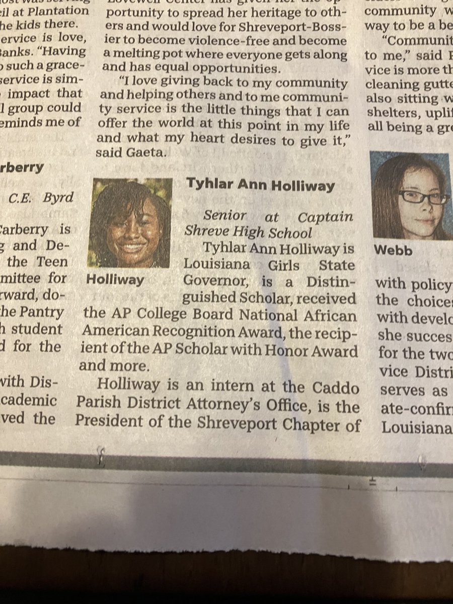 ⁦<a href="/CSHSGators/">Captain Shreve High</a>⁩ in the running for “Most Influential Young Woman 2023”! So deserving! A very special Gator!
