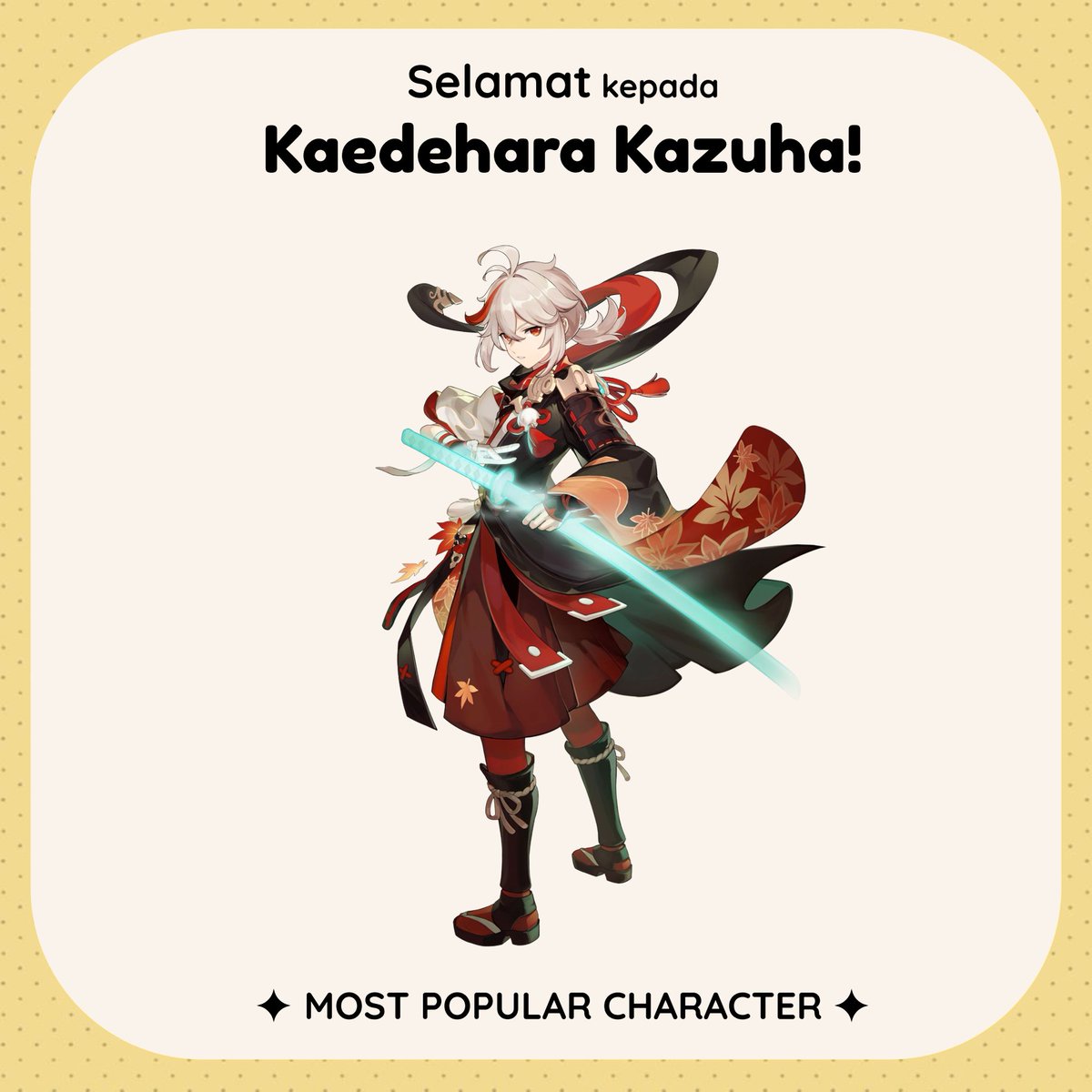clownect_'s tweet photo. ✨ GENSHIN SURVEY RESULTS ✨

𝗣𝗮𝗿𝘁 𝟯 - 𝗞𝗮𝗿𝗮𝗸𝘁𝗲𝗿, 𝗣𝗮𝗶𝗿𝗶𝗻𝗴, 𝗱𝗮𝗻 𝗚𝗿𝘂𝗽

Terima kasih kepada 156 responden!  Berikut adalah hasil survey Genshin Impact untuk karakter, pairing, dan grup.

#GenshinImpact #MerchSurvey #原神 https://t.co/aPzmKqKg5j