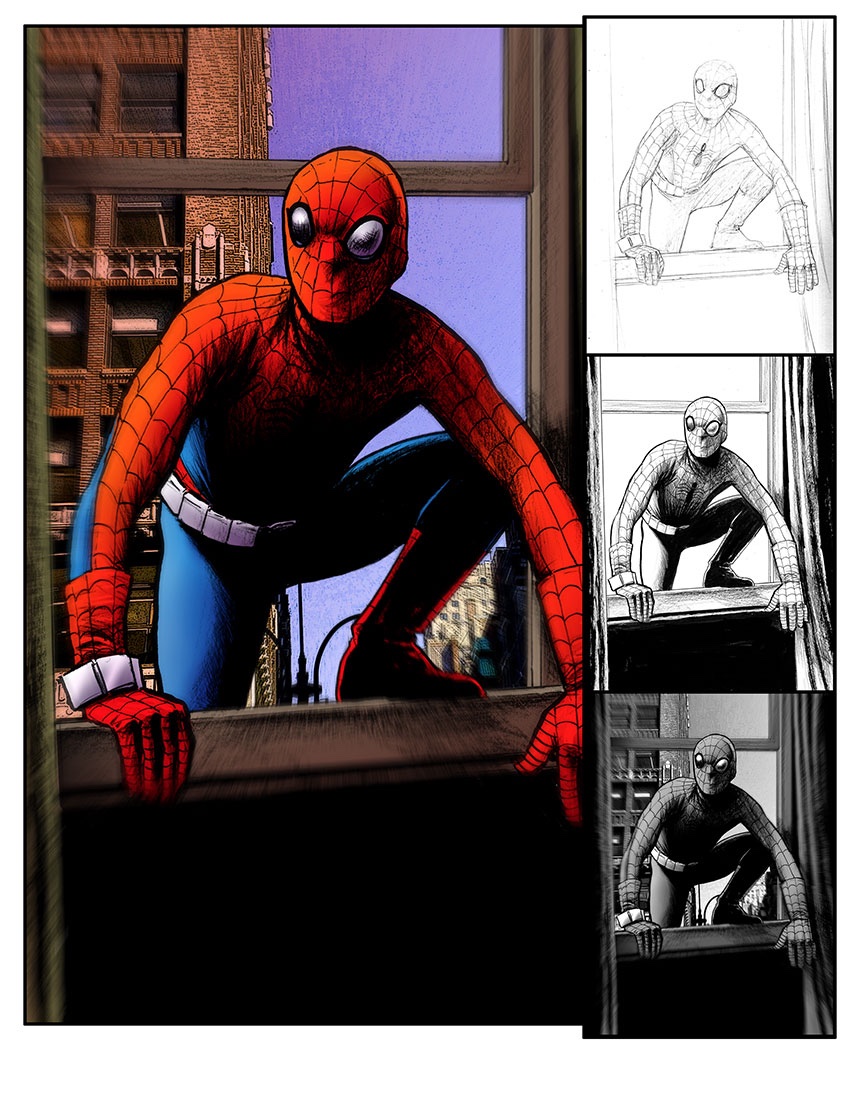 RussBraun2's tweet photo. Opening page of the new Spider-Man 77 sketchbook, available soon... #SpiderMan #SpiderMan77 #NicholasHammond #FredWaugh #Marvel #comics @SpideyTVSeries @Earth_730911 https://t.co/bCuMuSP519