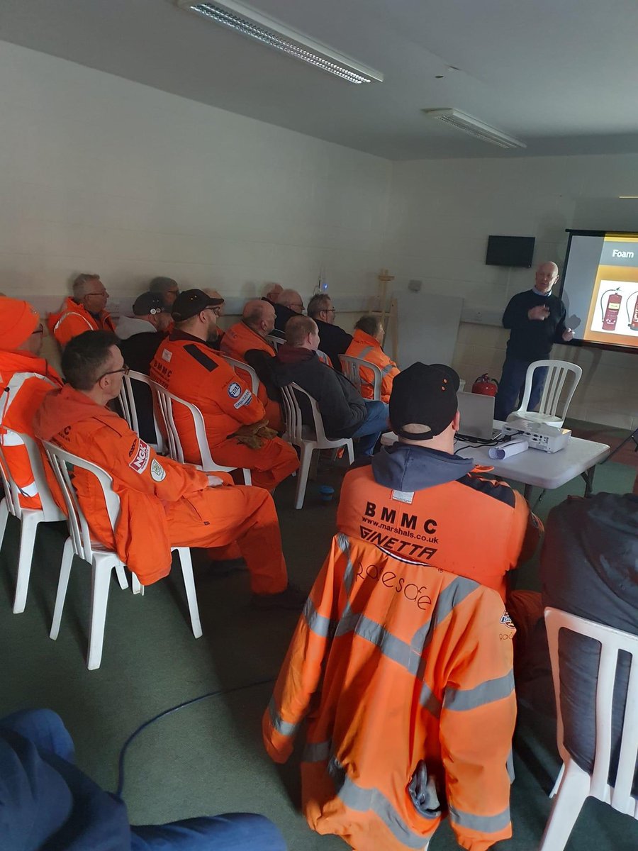 Another well-attended Marshals Training Day at <a href="/Croft_Circuit/">Croft Circuit</a> on Saturday 👏🏻

🔜 It’s off to <a href="/PembreyCircuit/">Pembrey Circuit</a> this coming weekend for the next one! 

#BARC