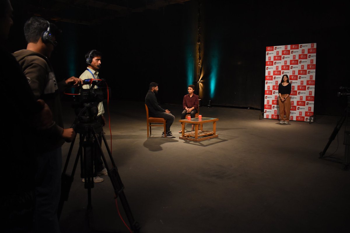 gkftii's tweet image. GKFTII #students are working very hard toward making their #Multicamera #project super successful. All the #actors, #cinematographers, and #technical team along with their trainers are creating a phenomenon learning #experience while working on their multicamera production.