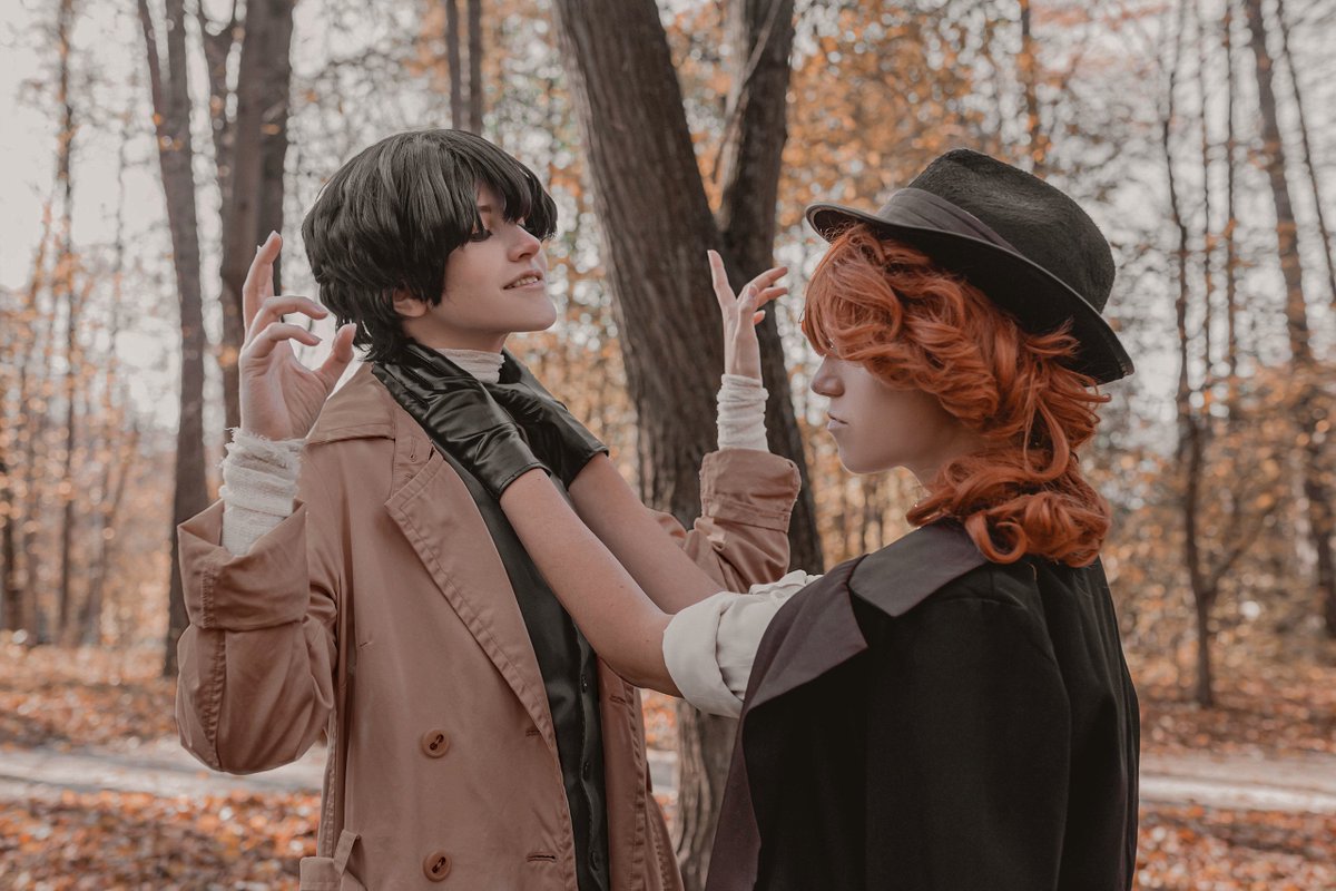 Lira_Kay_'s tweet photo. 𝐒𝐨𝐮𝐤𝐨𝐤𝐮.
⠀
Fandom: Bungou Stray Dogs.
Character: Dazai Osamu by lira._kay (me).
Chuuya Nakahara by spencer_vishnevsky
Ph by @pray4canti 
⠀
#bungoustraydogs #dazaiosamu #dazai #chuuyanakahara #chuuya #soukoku #chuuyanakahara https://t.co/PjLUzkb2DI