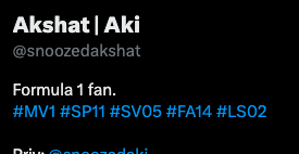 snoozedakshat's tweet photo. a="#LS02"
bio.append(a) https://t.co/zF6qHHu03e