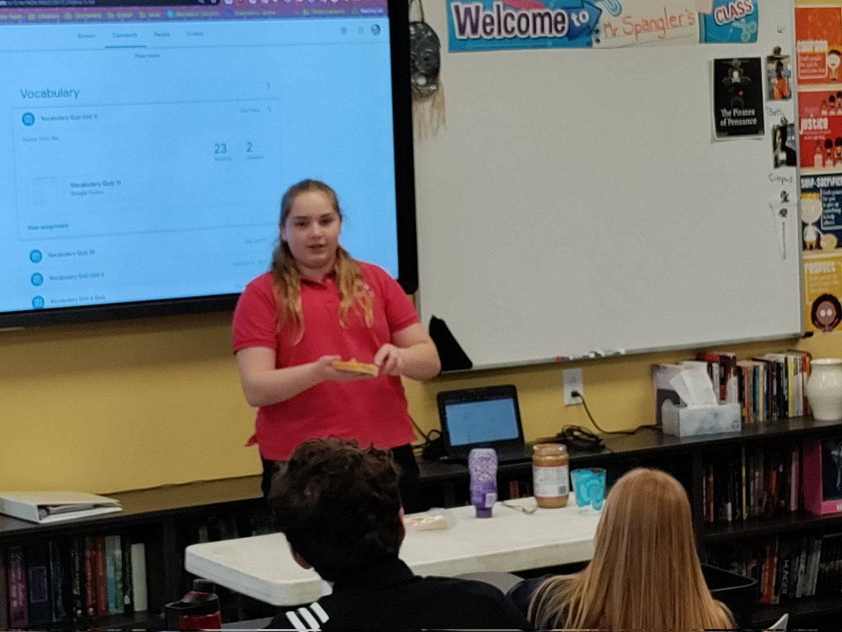 SpanglerCCLS's tweet photo. 8th grade demonstration speeches! @CCLSChargers @CCLSAlbers https://t.co/PIn4cADPDK