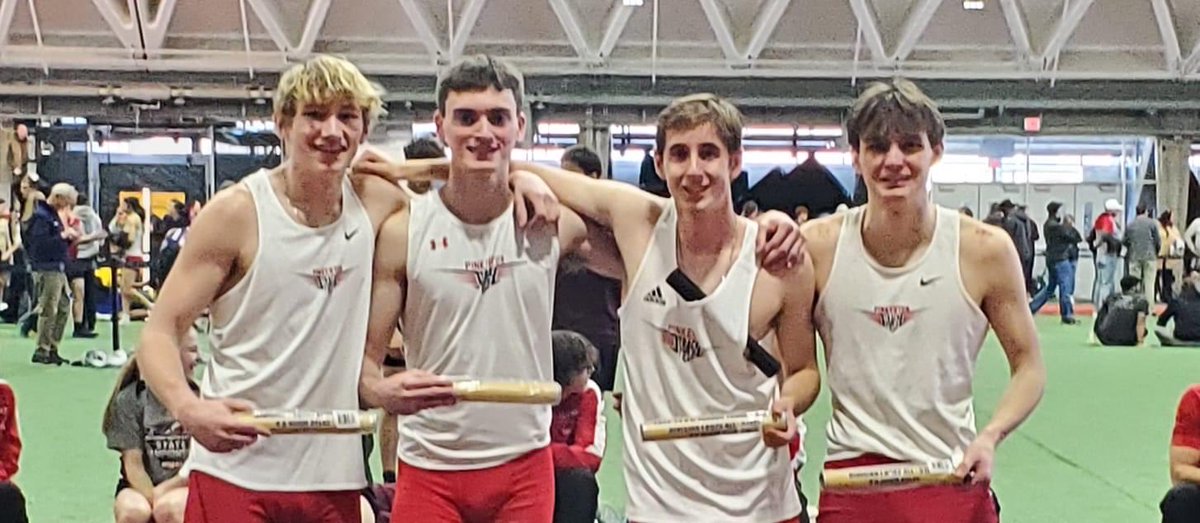 outdoortrack's tweet photo. Pinkerton D1 Champion 4x400m relay team . Devin Keith,Nick Harrington,Craig Coventry and Nate Binda ! Congratulations boys !🎉 https://t.co/i3tYJ3wbPu