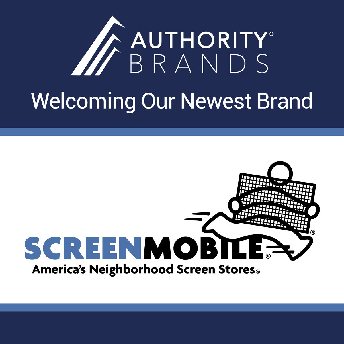 Let’s hear it for our newest brand, Screenmobile! The #ABFamily now has 15 home service brands providing homeowners with the best services out there—from the property line to the roof line. Learn more about our newest addition at screenmobile.com.