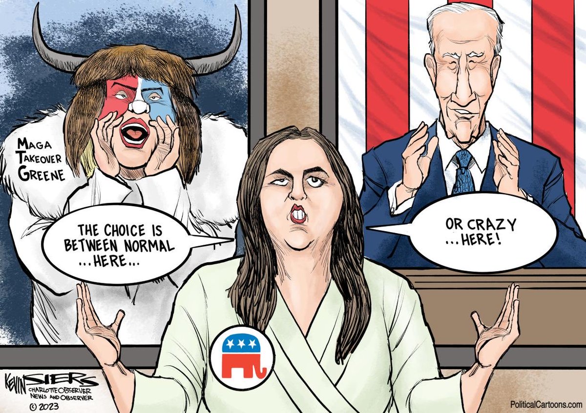 Governor Huckabee-Sanders, have you no sense of irony?

“The choice is between #NormalOrCrazy.”
Gov. @SarahHuckabee

#MAGARepublicans
#SpeakerMarge
#StateOfTheUnionAddress