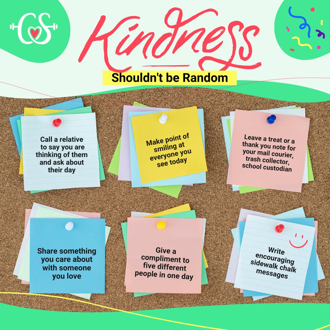 This Friday is #RandomActsOfKindnessDay, but here at #CharacterStrong we believe kindness should not be random, but rather habitual, regimented, and consistently thought out and executed over time.

Check out our FREE #kindness resources: characterstrong.com/kindness-resou…
