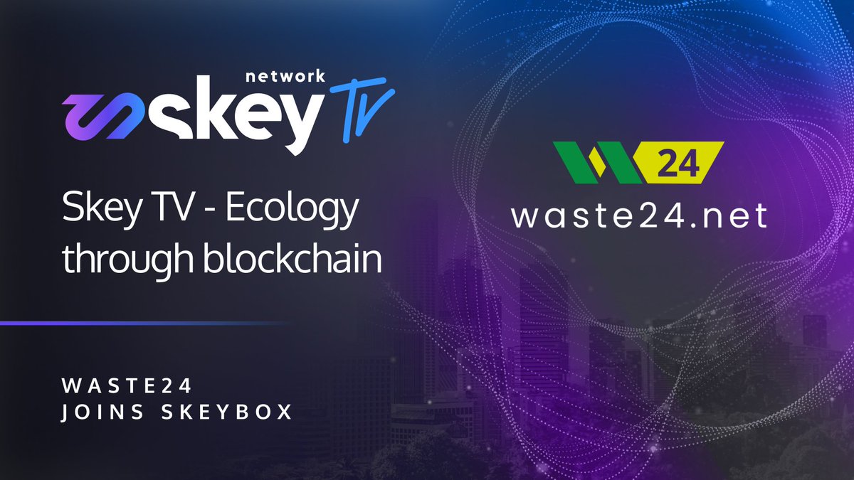1/3 See how #blockchain supports #waste management! 💥

Our partner - #Waste24 - integrates #SkeyBox!🔋
Waste24 is the finalist of the $Skey Challenge competition and an innovative system for waste management.💡