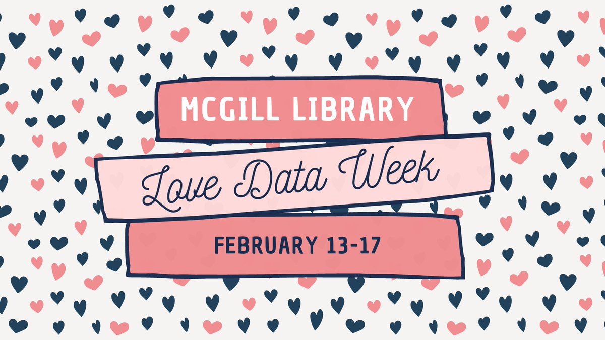 McGill Libraries (@mcgilllib) on Twitter photo ❤️ Love Data Week kicks off today! Join us for 12 events over 5 days celebrating the wonders and complexities of data. Schedule 🗓️ mcgill.ca/x/J7w
<a href="/McGillDSHub/">Digital Scholarship Hub</a> <a href="/maut_apbm/">MAUT | APBM</a> <a href="/McGill_VPRI/">McGill Research + Innovation</a> <a href="/McGillScience/">McGill Science</a> #McGill ❤️ Love Data Week kicks off today! Join us for 12 events over 5 days celebrating the wonders and complexities of data. Schedule 🗓️ mcgill.ca/x/J7w
<a href="/McGillDSHub/">Digital Scholarship Hub</a> <a href="/maut_apbm/">MAUT | APBM</a> <a href="/McGill_VPRI/">McGill Research + Innovation</a> <a href="/McGillScience/">McGill Science</a> #McGill