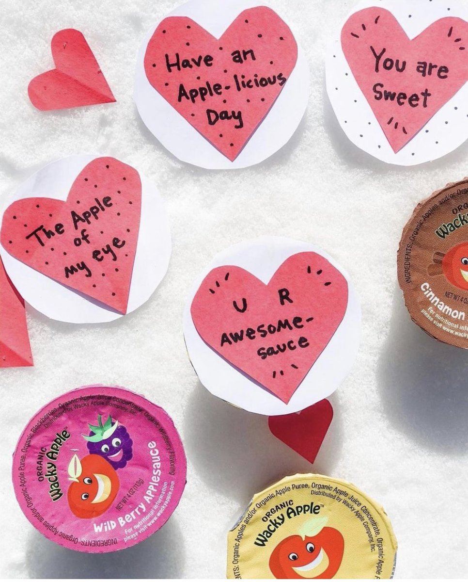 WackyApple's tweet photo. We are excited to spread a little LOVE 💘💌 tomorrow! 

Ps. If you are looking for a fun last minute valentine for the school swap 💌 this is it ☝🏼☝🏼☝🏼 #schoolvalentines #allergenfree #homemadevalentines #appleofmyeye https://t.co/k9DdKukCb2
