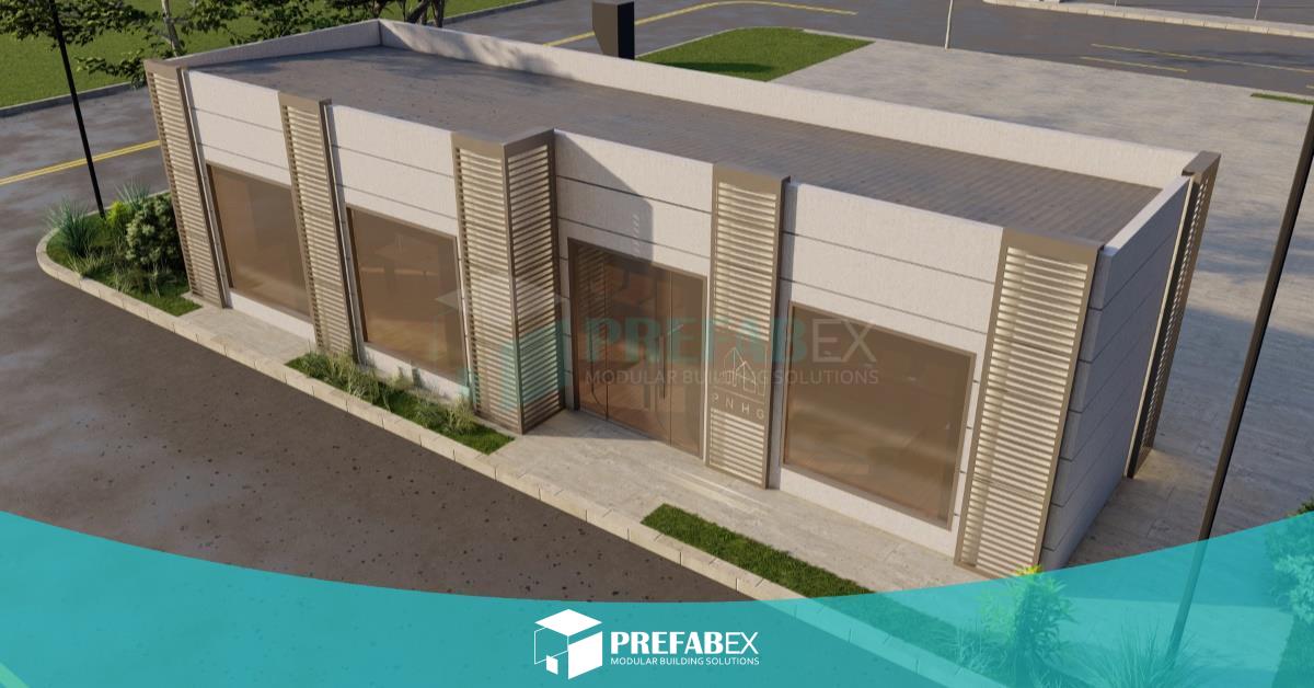 PrefabexLtd's tweet photo. Prefabex designed and manufactured custom steel office building for one of the biggest construction companies in Ivory Coast. The light steel office building we installed within the scope of this project will serve as a sales office.
 #prefab #lightgaugesteel #office https://t.co/Vl1MCIrdpJ