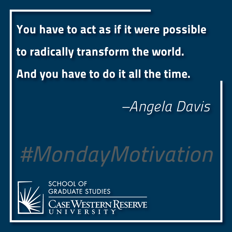 We learn so we can change both ourselves and our world for the better.

"You have to act as if it were possible to radically transform the world. And you have to do it all the time." --Angela Davis

#MondayMotivation