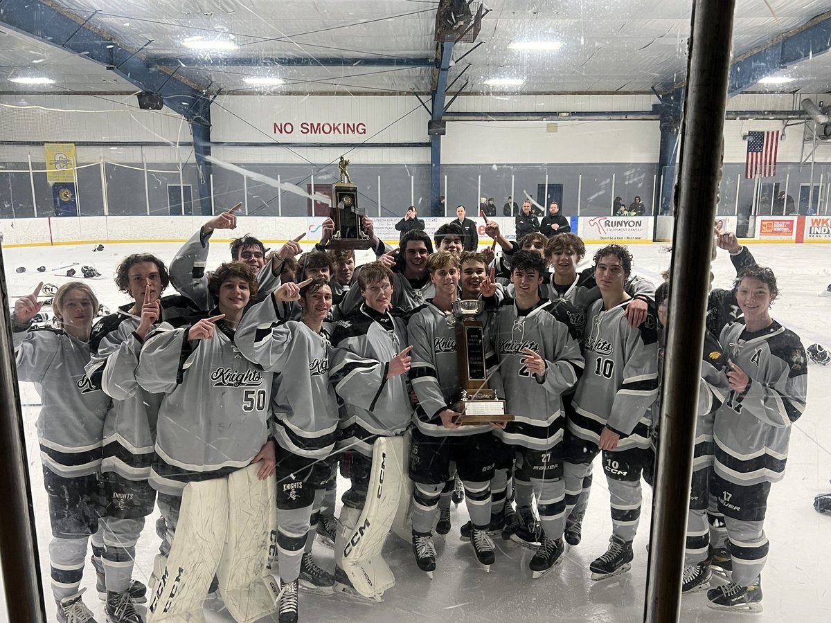 Big weekend for the <a href="/CIKnights/">cikhockey</a> winning the Hoosier League Championship.   Great work boys!  <a href="/MillerNation_/">Noblesville Student Section</a> <a href="/gochsathletics/">Cathedral Athletics</a> <a href="/GoCathedral/">Cathedral HS</a> <a href="/ptpanthers/">Park Tudor Panthers</a> <a href="/GCHS_Athletics/">Guerin Catholic Athletics</a> <a href="/BishopChatardHS/">Bishop Chatard High School</a>