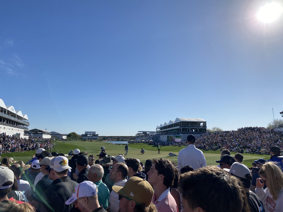 CoachGClare's tweet photo. Bucket List item: Go to @wmphoenixopen ✅ Cant thank @gkelly_dst enough for the host he was this weekend. #wmopen2023 https://t.co/4bDa4OVF4X