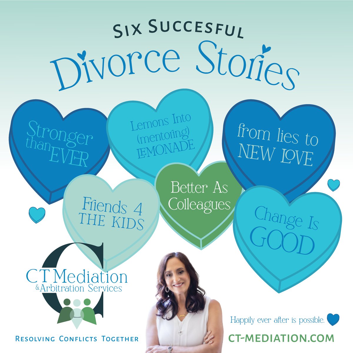 ctmedarb's tweet photo. You married for what you believed was death til’ do you part and now you're getting divorced -- what's next? With Valentine's Day hitting you in your heart, there is light at the end of the tunnel. #ctmediationarbitration 

https://t.co/Q4coisN8tj https://t.co/m1F0lXoxE3