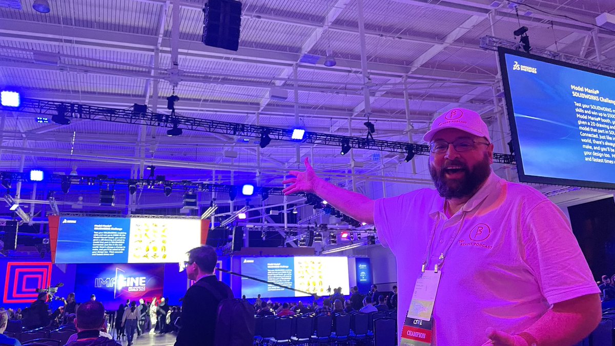 TheBenderSW's tweet photo. .@SOLIDWORKS We made it Day 1 let’s go! #3DXW23 https://t.co/sqvi4Do1YI